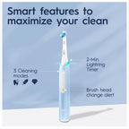 Oral-B iO3 Rechargeable Electric Toothbrush, 3 Cleaning Modes, Pressure Sensor, Blue, iOG3.1A6.0 — image 6