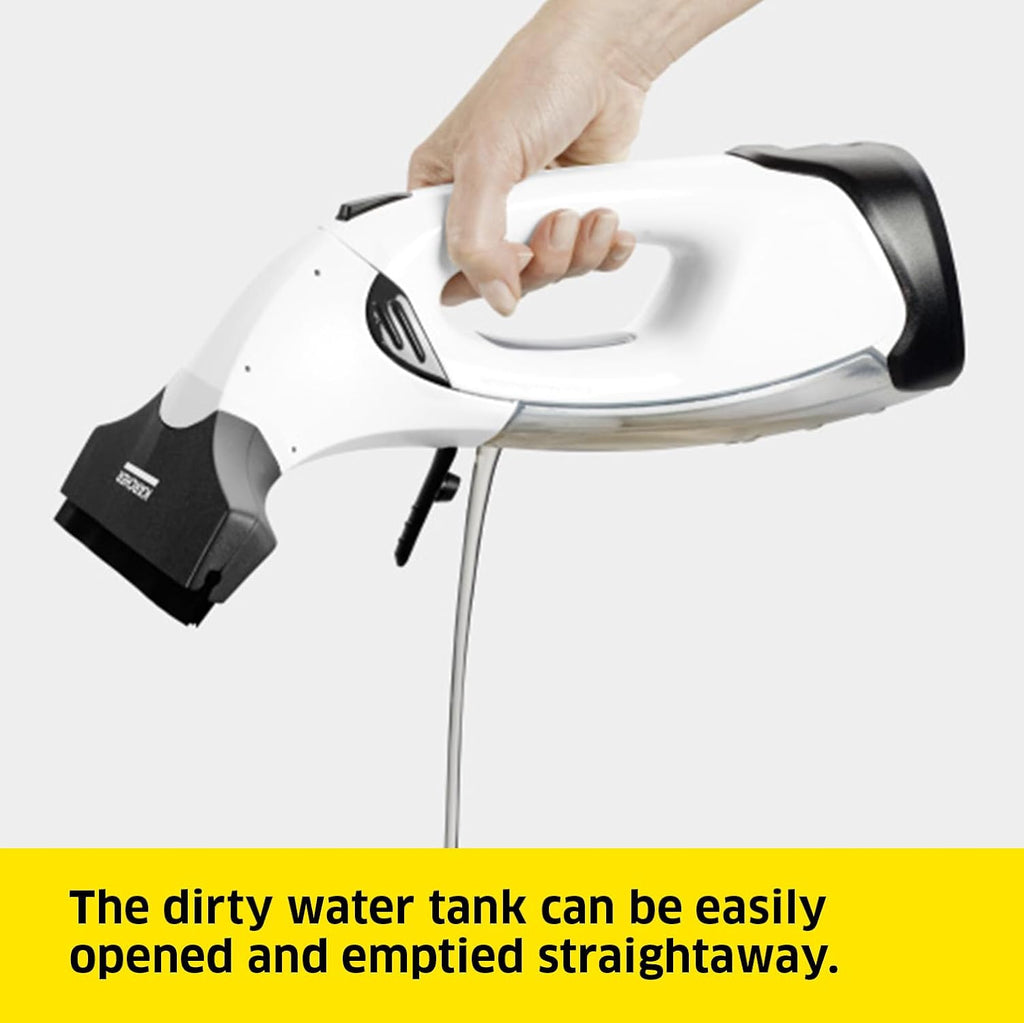 Karcher Window Vac WV 2 Plus, Battery Running Time: 35 min, LED Display for Battery Status, Suction Nozzle: 280 mm, Spray Bottle with Microfibre Cloth, 20 ml Window Cleaner Concentrate — image 5