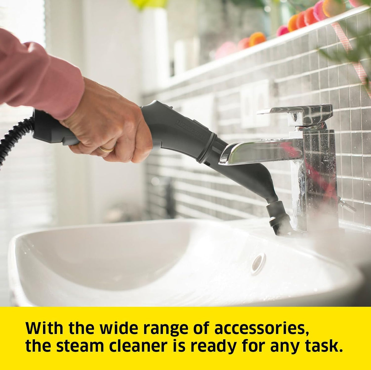 Karcher SC 4 EasyFix Steam Cleaner – 2000W Steam Cleaning Machine with Continuous Refill Tank for Deep Home and Floor Cleaning — image 3