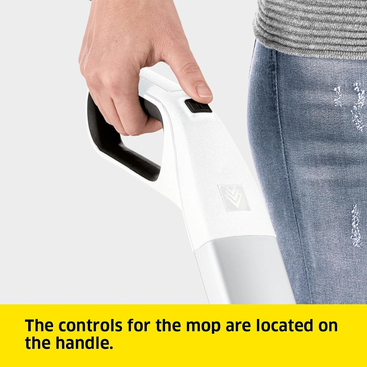 Karcher EWM 2 Electric Wipe Mop, Cordless Floor Cleaner with 2 Rotating Microfibre Rollers, Battery Running Time: approx. 20 min, Area Performance per Battery Charge: approx. 60 m² — image 7