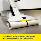 Karcher EWM 2 Electric Wipe Mop, Cordless Floor Cleaner with 2 Rotating Microfibre Rollers, Battery Running Time: approx. 20 min, Area Performance per Battery Charge: approx. 60 m² — image 4
