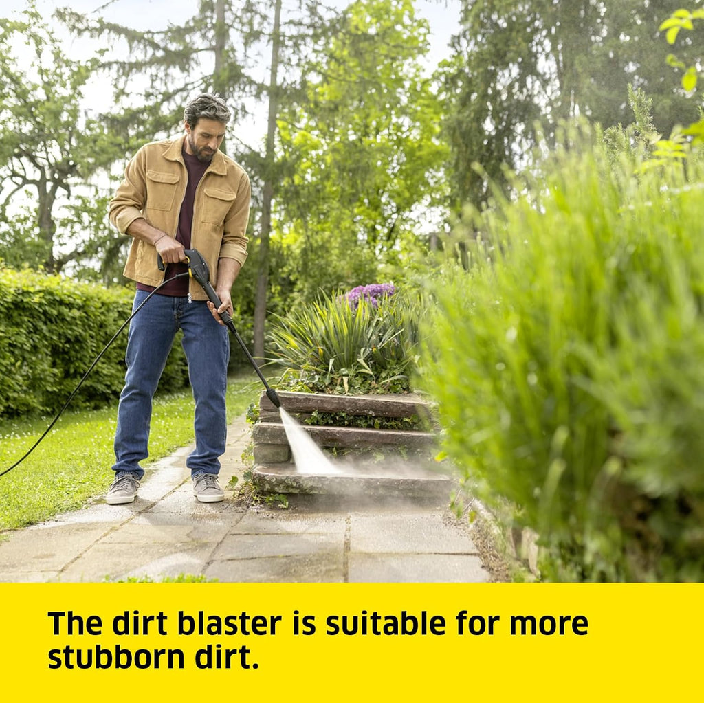 Karcher K 3 Classic Pressure Washer, Pressure: max. 120 bar, Flow Rate: 380 l/h, Area Coverage: 25 m²/h, Water Filter, Weight: 4.2 kg, high-Pressure Hose and Gun, Dirt Blaster, Spray Lance — image 4