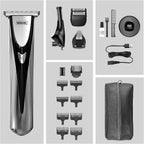 WAHL Elite 8in1 Multigroomer, Full Body Trimming, Washable Blade Heads, Nose Trimming, Ear Hair Removal, Long Life Battery, Perfect for Him - 3026318 — image 5