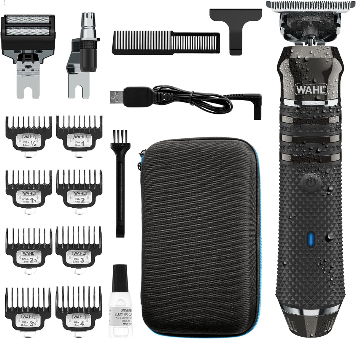 Wahl USA Pro Series High Visibility Skeleton Style Trimmer 3024849 – Cordless Lithium-Ion USB Rechargeable All-in-One Beard, Hair, and Close Cutting Trimmer for Men with Near Zero Gap Precision Blades — image 1
