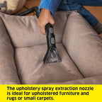 Karcher SE 3 Compact Home Spot Cleaner, 500W Portable Carpet & Upholstery Cleaner, 1.7L Fresh Water Tank, Self-Cleaning Flush Function, for Sofas, Car Interiors & Pet Stains, White — image 2