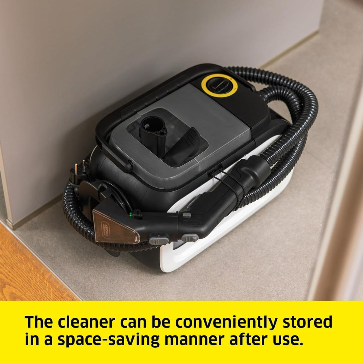 Karcher SE 3 Compact Home Spot Cleaner, 500W Portable Carpet & Upholstery Cleaner, 1.7L Fresh Water Tank, Self-Cleaning Flush Function, for Sofas, Car Interiors & Pet Stains, White — image 6
