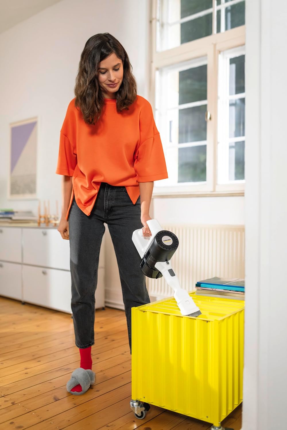 Karcher KVA 2 Cordless Stick Vacuum Cleaner, 2-in-1 Handheld, Lightweight, 40 Min Runtime, HEPA Filter, Turbo Brush — image 4