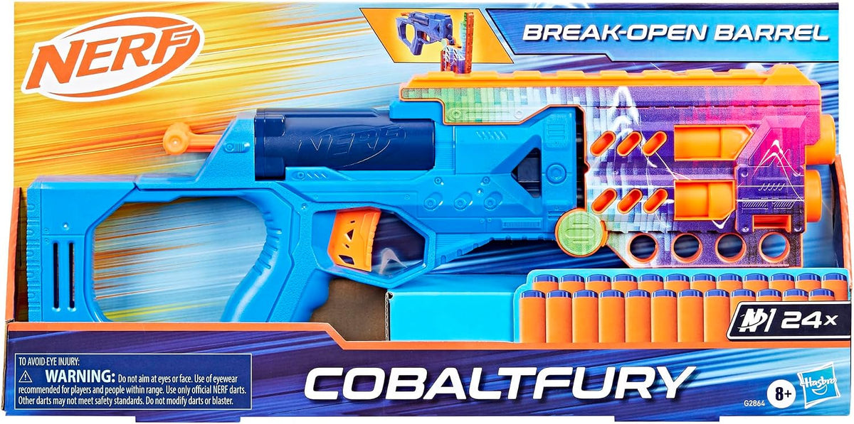Nerf N Series Cobaltfury Blaster, 24 Official Nerf N1 Darts Compatible Only with Nerf N1 Dart Blasters, Break Open Loading, Kids Toys & Gifts, Ages 8+ — image 2