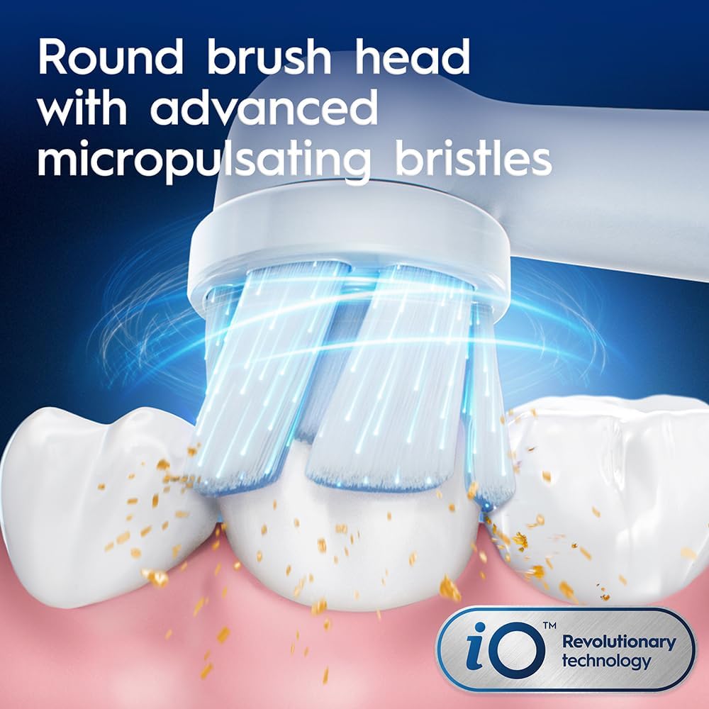 Oral B iO2 Series 2 Rechargeable Electric Toothbrush, 3 Smart Modes, iO Technology, Pressure Sensor, Adaptive Micro Pulsations, With Travel Case - IOS2.IC9.1K - Pink — image 9