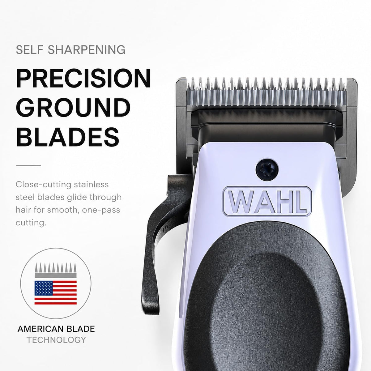 Wahl Cordless Color Pro Black, Lithium-Ion, Hair Clipper for Men, Rechargeable Hair Cutting Kit with 12 Color Coded Guards, Self-Sharpening Blades & Adjustable Taper Lever - 3027001 — image 2