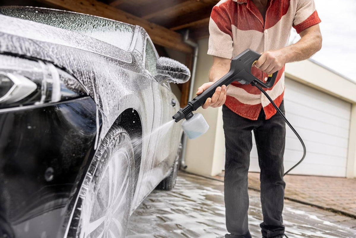 Karcher K 3 Eco Booster Car & Home Pressure Washer, 120 Bar, 1600W – Full Cleaning Kit with T 1 Surface Cleaner, Foam Jet, Wash Brush & 500ml Car Shampoo – 50% More Cleaning Power — image 2