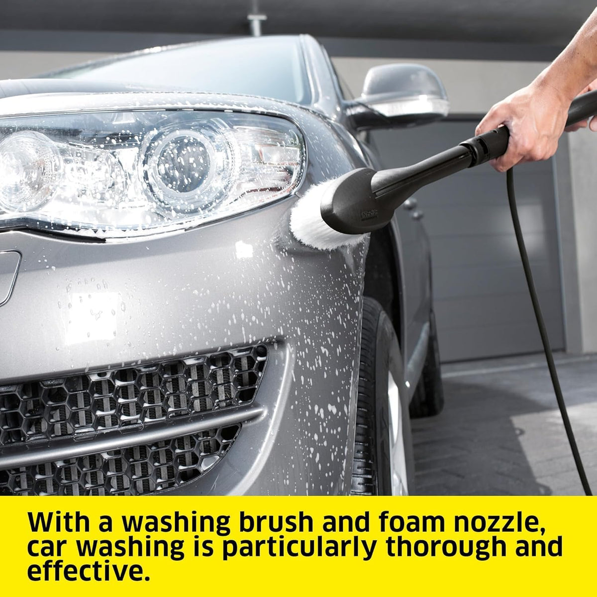 Karcher K 3 Eco Booster Car & Home Pressure Washer, 120 Bar, 1600W – Full Cleaning Kit with T 1 Surface Cleaner, Foam Jet, Wash Brush & 500ml Car Shampoo – 50% More Cleaning Power — image 8