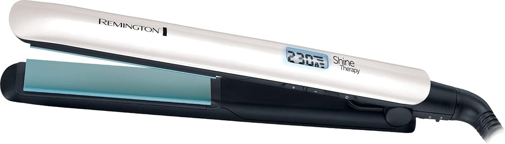 Remington Shine Therapy Hair Straightener - Ceramic Coating with Microactive Ingredients for Enhanced Shine - Moroccan Argan Oil and Vitamin E, LCD Display, 150-230°C, S8500 — image 9